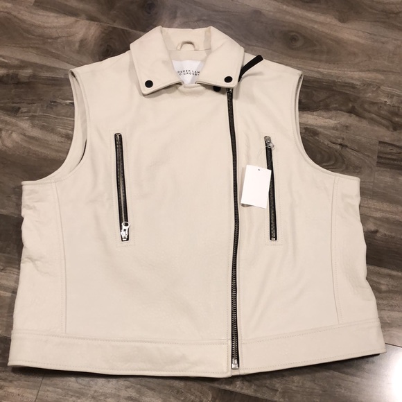 🔥🔥DEREK LAM 10 CROSBY leather moto vest - Picture 13 of 17